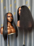 Raw Cambodia Double Drawn V Part Wig - Straight