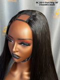 Raw Cambodia Double Drawn V Part Wig - Straight
