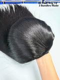 Raw Cambodia Straight Single Drawn Half Wig #1B