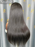 RC Straight Single Drawn Half Wig #1B