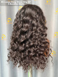 RC Loose Deep Wave Wig 3 Bundles Made  #1B