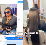 RC Straight Wig 3 Bundles Made #1B