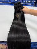 Raw Vietnamese Straight Bundle Weft - Jet Black