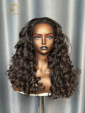 Raw Cambodia Single Drawn Half Wig #1B