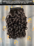 Virgin Vietnamese Super Double Drawn Bouncy Curly Ponytail