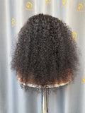 Virgin Cambodia Burmese Curly Half Wig #1B