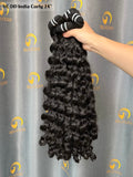 Virgin Cambodia Double Drawn India Curly Bundle