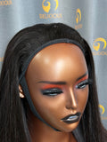 Virgin Cambodia Straight Half Wig #1B
