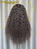 Virgin Cambodia India Curly Half Wig #1B