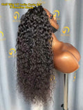 Virgin Cambodia India Curly Half Wig #1B