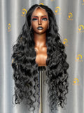 VC Jet Black Color Wig Loose Wave