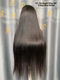 Virgin Cambodia Straight Wig 3 Bundles Made