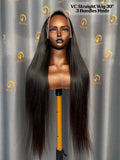 Virgin Cambodia Straight Wig 3 Bundles Made