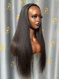 Virgin Cambodia Light Yaki Straight Half Wig #1B