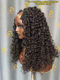 Virgin Cambodia Italian Curly V Part Wig