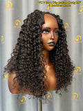 Virgin Cambodia Italian Curly V Part Wig