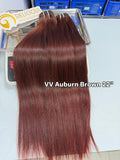 Virgin Vietnamese Auburn Brown Straight Bundles