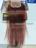 Virgin Vietnamese Auburn Brown Straight HD Lace
