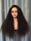 VV Burmese Curly Half Wig  #1B