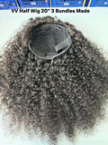 VV Burmese Curly Half Wig  #1B