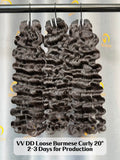 VV DD Loose Burmese Curly Bundle Weft (3 Days for Production)
