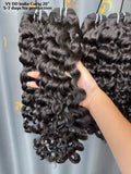 VV DD India Curly Bundle Weft -#1B (7-10 Days for Production)