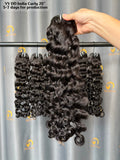 VV DD India Curly Bundle Weft -#1B (7-10 Days for Production)