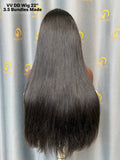 Virgin Vietnamese Double Drawn Straight Wig #1B