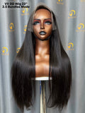 Virgin Vietnamese Double Drawn Straight Wig #1B