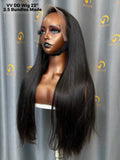 Virgin Vietnamese Double Drawn Straight Wig #1B