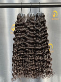 VV Double Drawn Italian Curly Bundle Weft -#1B