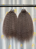 VV Double Drawn Kinky Straight Bundle Weft -#1B