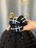 VV Double Drawn Kinky Straight Bundle Weft -#1B
