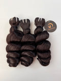 VV Double Drawn Loose Wave Bundle Weft -#1B