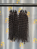 VV Double Drawn Kinky Curly Bundle Weft -#1B