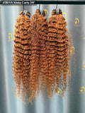 VV Kinky Curly Bundle Dyed to #30