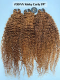 VV Kinky Curly Bundle Dyed to #30