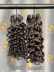 VV Tight Italian Curly Bundle Weft - #1B