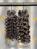 VV Tight Italian Curly Bundle Weft - #1B