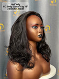 Virgin Cambodia Body Wave Half Wig #1B