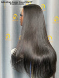 Virgin India Double Drawn Wig 3 Bundles Made