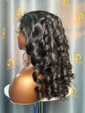 RC Loose Wave Wig 3 Bundles Made  #1B