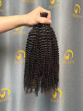 #1B Kinky Curly Bulk Hair for Bobo Braiding