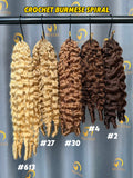 VV Crochet Color Hair Burmese Spiral - 100G 80PCS
