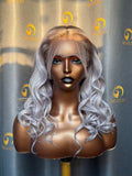 Virgin Grey Wig Wavy 3 Bundles Made