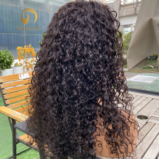 Lace Front Wig Italian Curly 150% Density