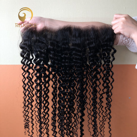 Transparent Kinky Curly Lace Closure & Frontal